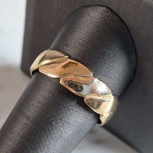 Mens Vintage Estate 14k Yellow Gold Wedding Band Ring 5.7g #E7218